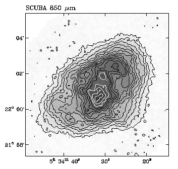 Crab Nebula at 850 μm